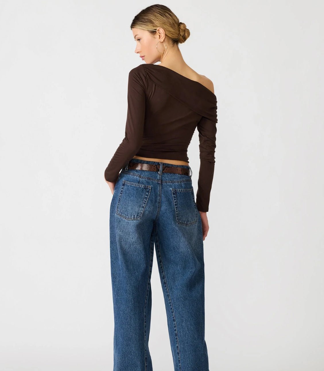 Steve Madden Ryder Knit Top Walnut - Fleur-De-Lis Boutique
