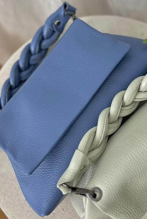 Ciel Olivia Mini Flap Bag Leather Azure - Fleur - De - Lis Boutique