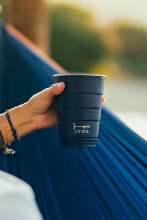 Pirani Insulated Stackable Tumbler 16 oz Deep Navy - Fleur - De - Lis Boutique