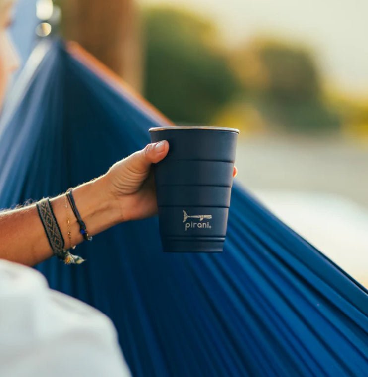 Pirani Insulated Stackable Tumbler 16 oz Deep Navy - Fleur - De - Lis Boutique