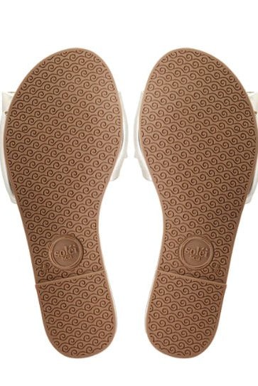 Solei Sea Rafie Gold Sandal - Fleur - De - Lis Boutique