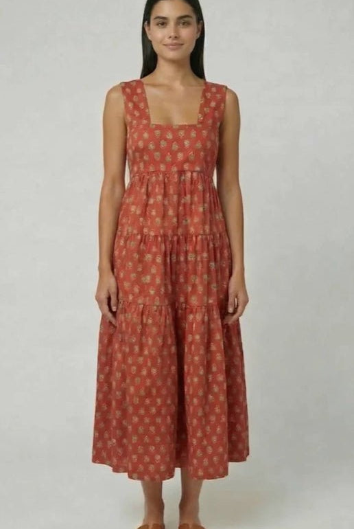 Embers Medallion Midi Dress - Fleur-De-Lis Boutique