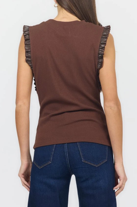 Dear John Bridget Top Shaved Chocolate - Fleur-De-Lis Boutique