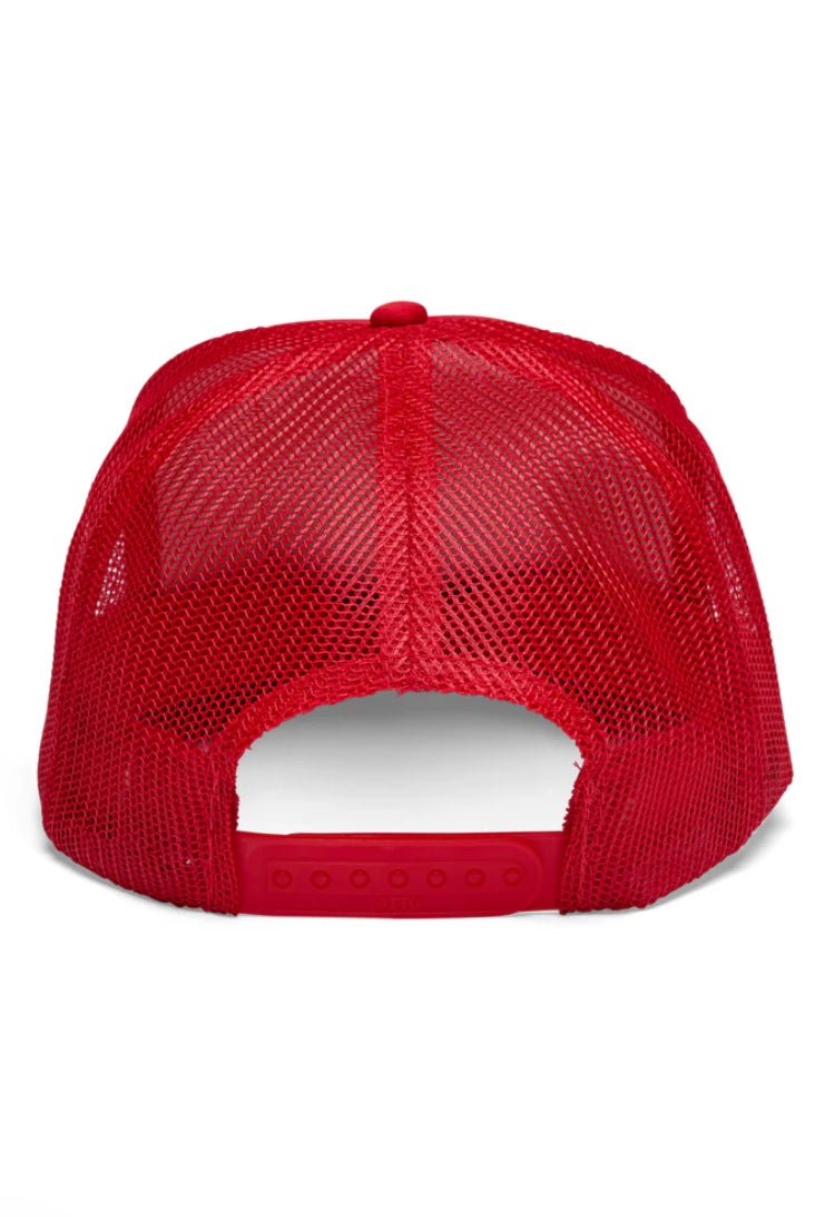 Friday Feelin Y’all Trucker Hat Red - Fleur - De - Lis Boutique