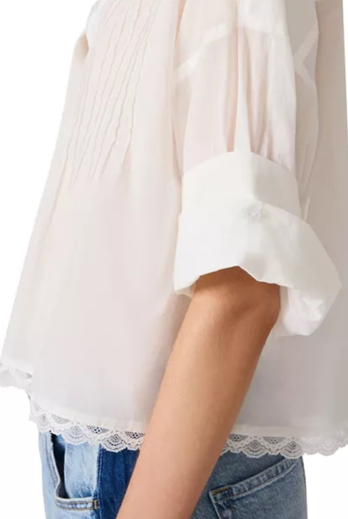 Steve Madden Delphi Top Antique White - Fleur-De-Lis Boutique