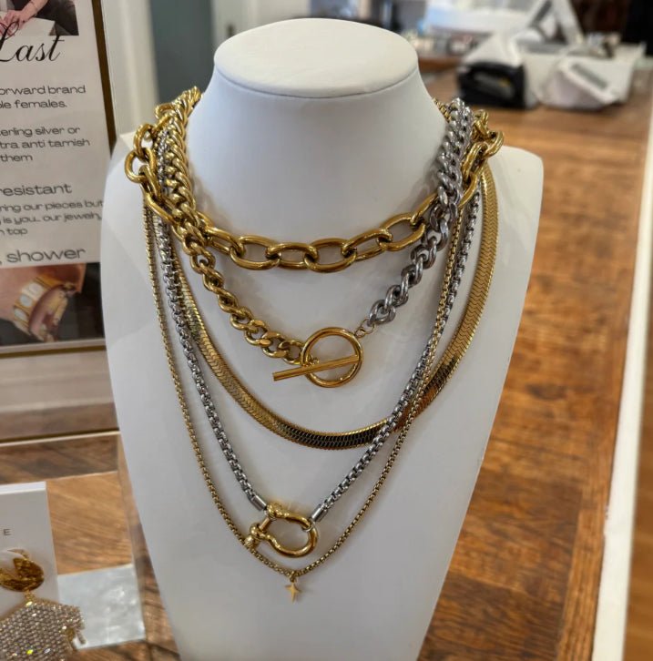 Katie Rae Metal Clash Necklace - Fleur - De - Lis Boutique