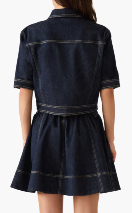 Steve Madden Denim Trucker Jacket - Fleur - De - Lis Boutique