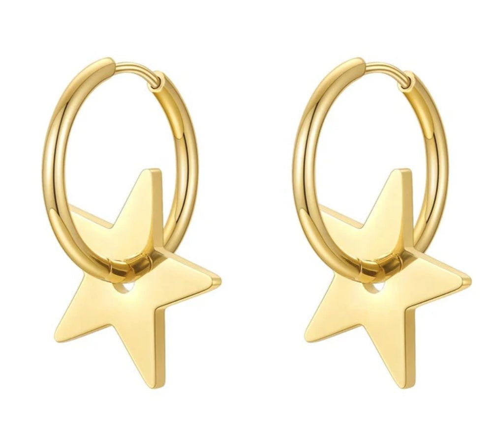 Katie Rae Star Dangle Hoop - Fleur - De - Lis Boutique