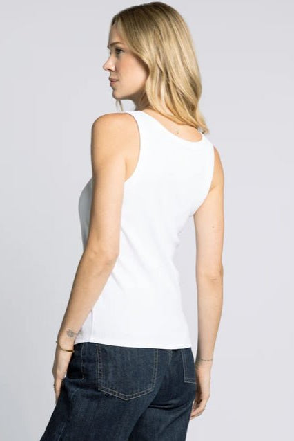 Clarkson Tank White - Fleur - De - Lis Boutique