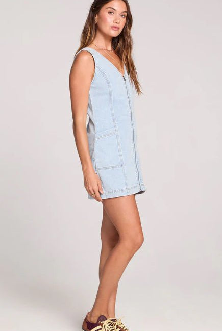 Saltwater Luxe Skyline Mini Denim Dress