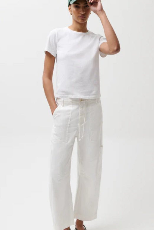 Pistola Sabrina Utility White Pants - Fleur - De - Lis Boutique