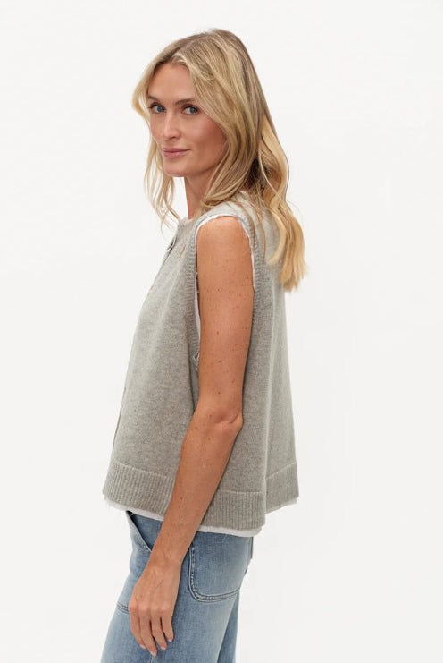 Six Fifty Maria Double Layer Vest - Fleur - De - Lis Boutique