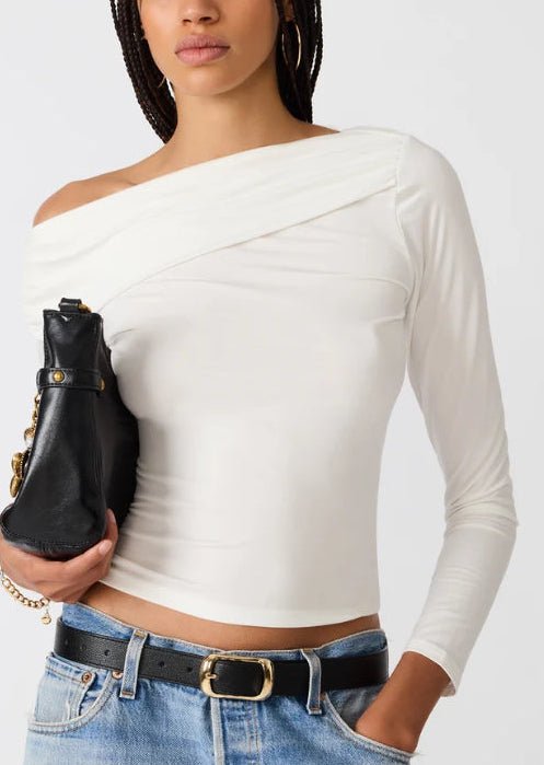 Steve Madden Ryder Top Cream - Fleur-De-Lis Boutique