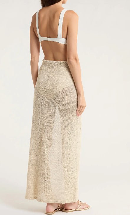 Elan Beige Wrap Skirt - Fleur - De - Lis Boutique