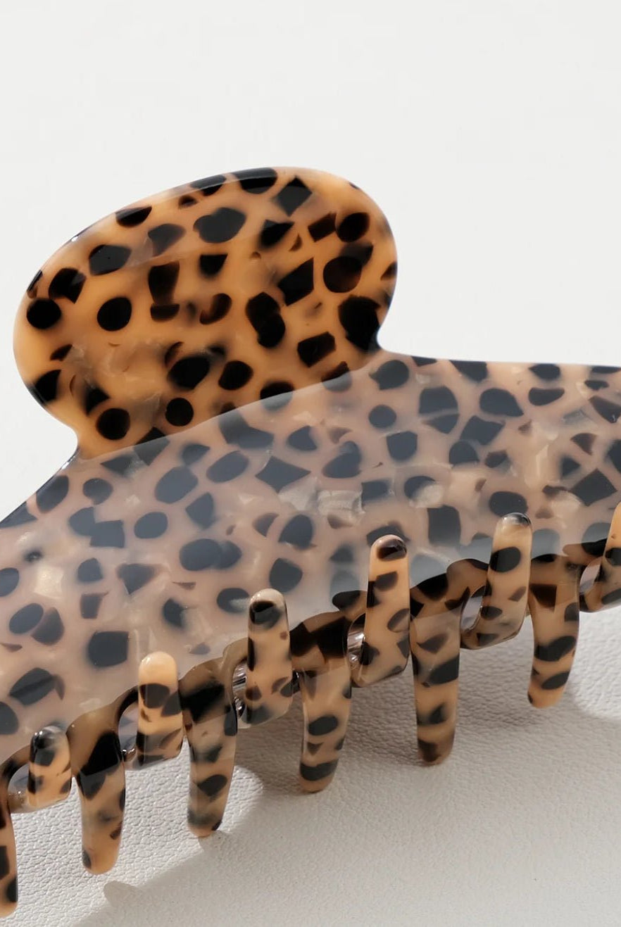 adorro Adrienne Large Claw Clip Wild Leopard - Fleur-De-Lis Boutique