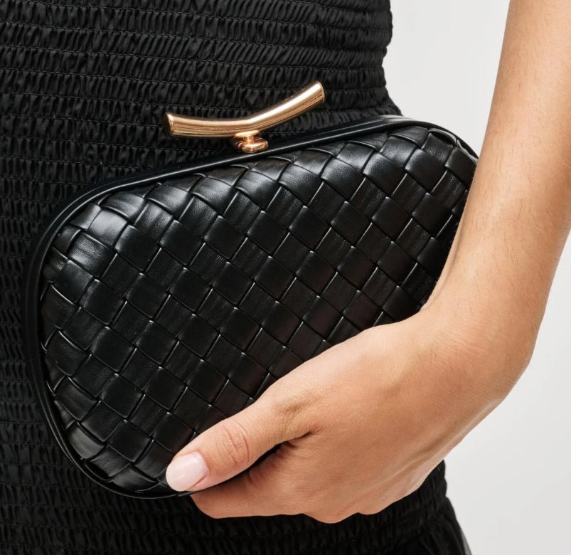 Allison Evening Bag Black - Fleur-De-Lis Boutique