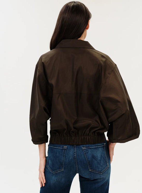 Six Fifty Celine Elastic Hem Jacket Army - Fleur-De-Lis Boutique