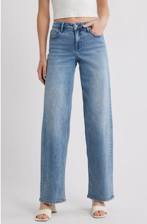 33” Inseam Mid Rise Logan Dad Jean Vintage - Fleur - De - Lis Boutique