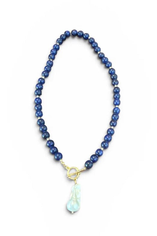 Gemelli Sandy Navy Necklace - Fleur-De-Lis Boutique