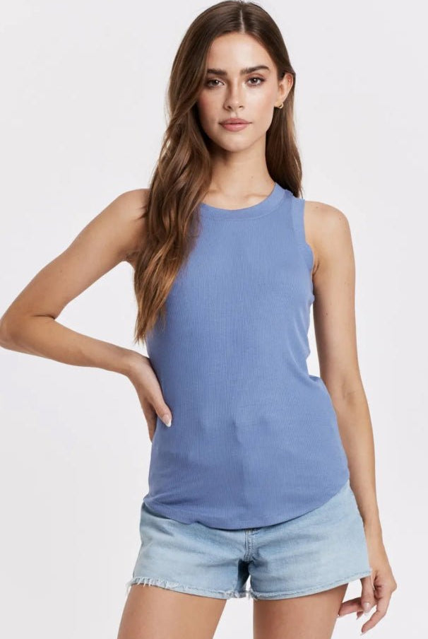 Another Love Cleo Tank Stormy Blue - Fleur - De - Lis Boutique