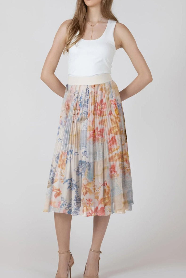 Black Tape Pleated Flower Skirt Flower Patch - Fleur - De - Lis Boutique