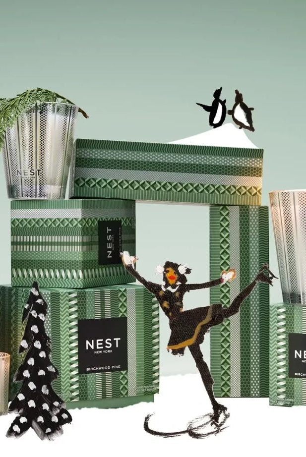 NEST Classic Candle 8.01oz Birchwood Pine Silver - Fleur-De-Lis Boutique