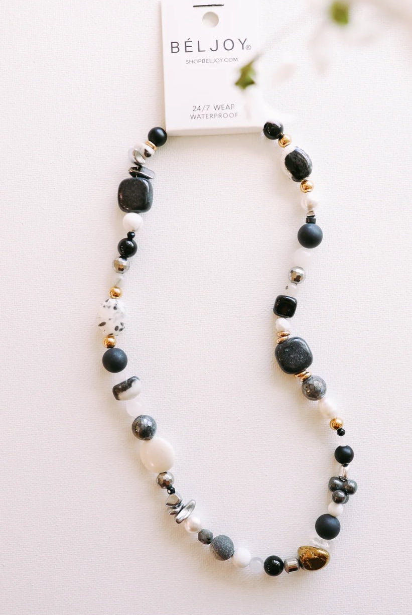 BELJOY Stevie Neutral Beaded Necklace - Fleur-De-Lis Boutique