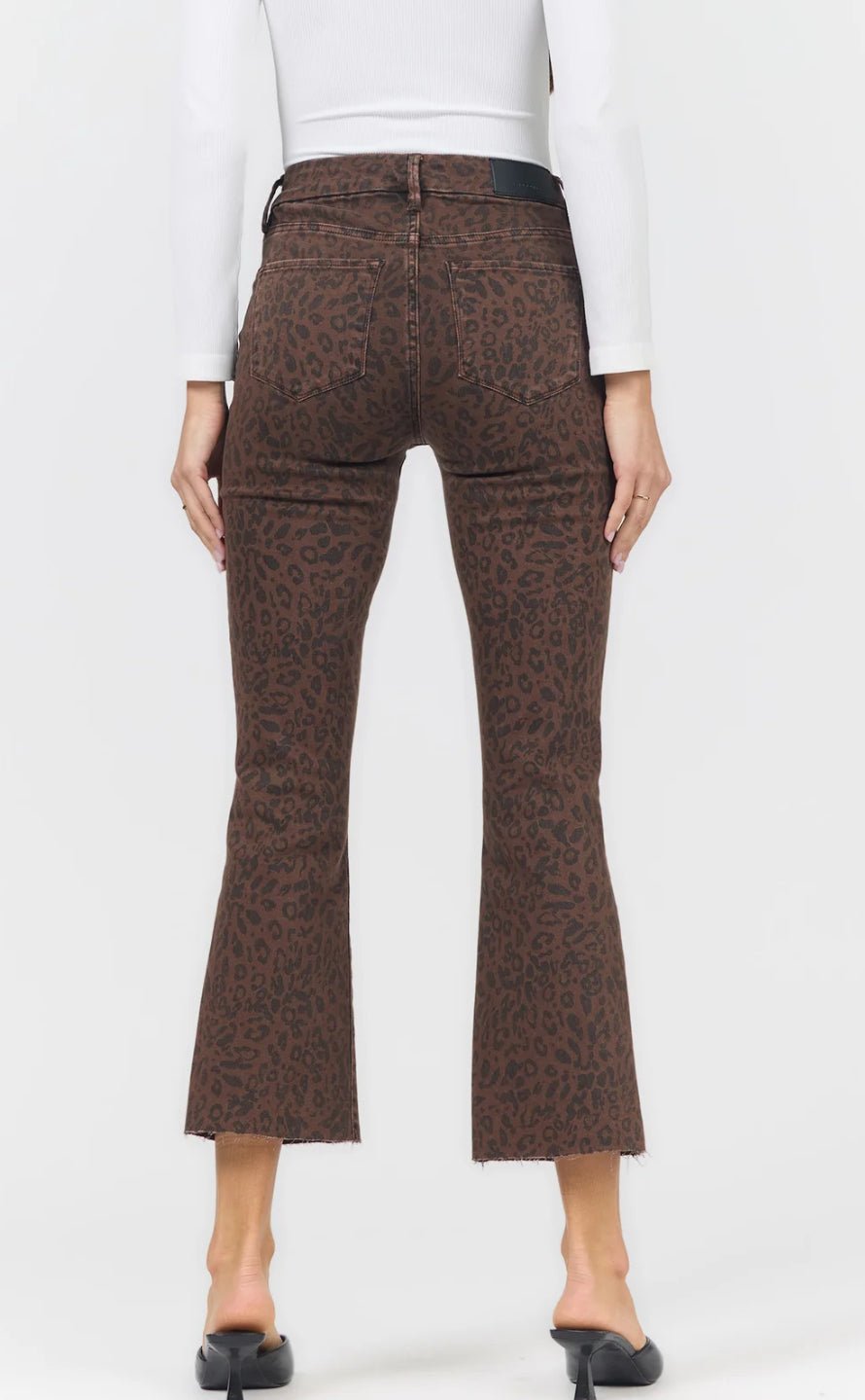 Dear John Jeanne Brown Leopard Denim - Fleur-De-Lis Boutique
