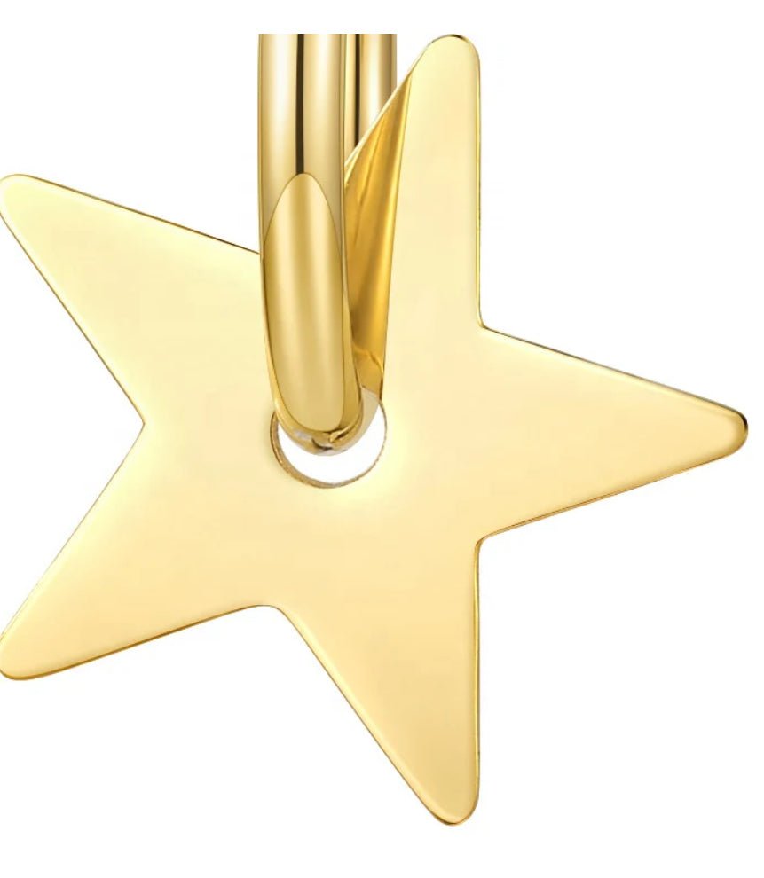 Katie Rae Star Dangle Hoop - Fleur - De - Lis Boutique