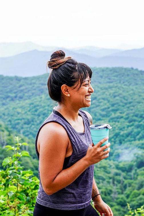 Pirani Insulated Stackable Tumbler 16 oz Paradise Blue - Fleur - De - Lis Boutique