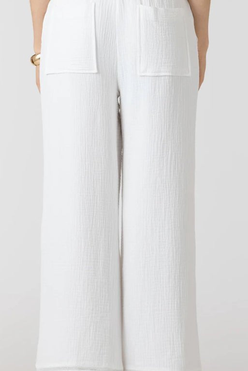 Dex Lace Trim Wide Leg Pant - Fleur - De - Lis Boutique