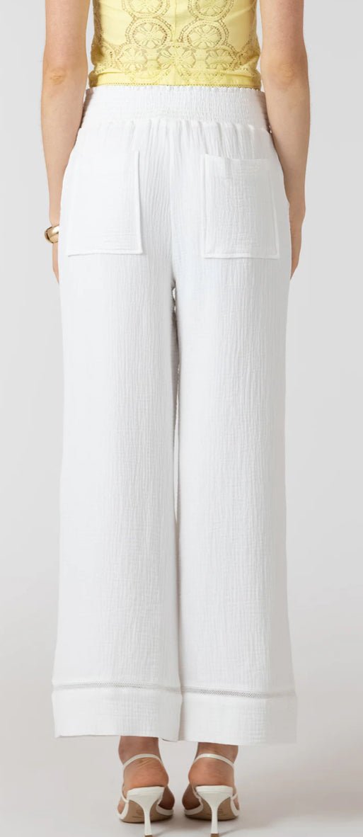 Dex Lace Trim Wide Leg Pant - Fleur - De - Lis Boutique