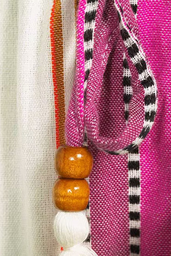 Elan Elastic Waist Shorts Natural and Pink - Fleur - De - Lis Boutique