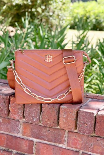 Caroline Hill Ariana Crossbody Saddle - Fleur-De-Lis Boutique