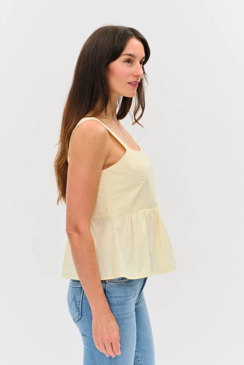 Six Fifty Vienna Poplin Tank Butter Yellow - Fleur - De - Lis Boutique