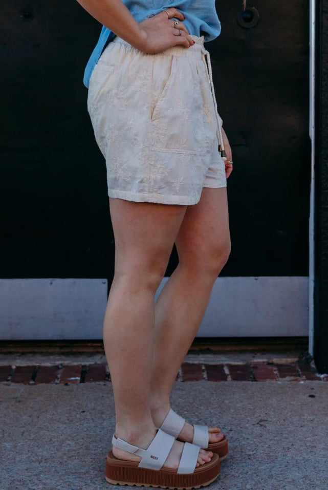 Another Love Audra Shorts Vintage Cream - Fleur - De - Lis Boutique