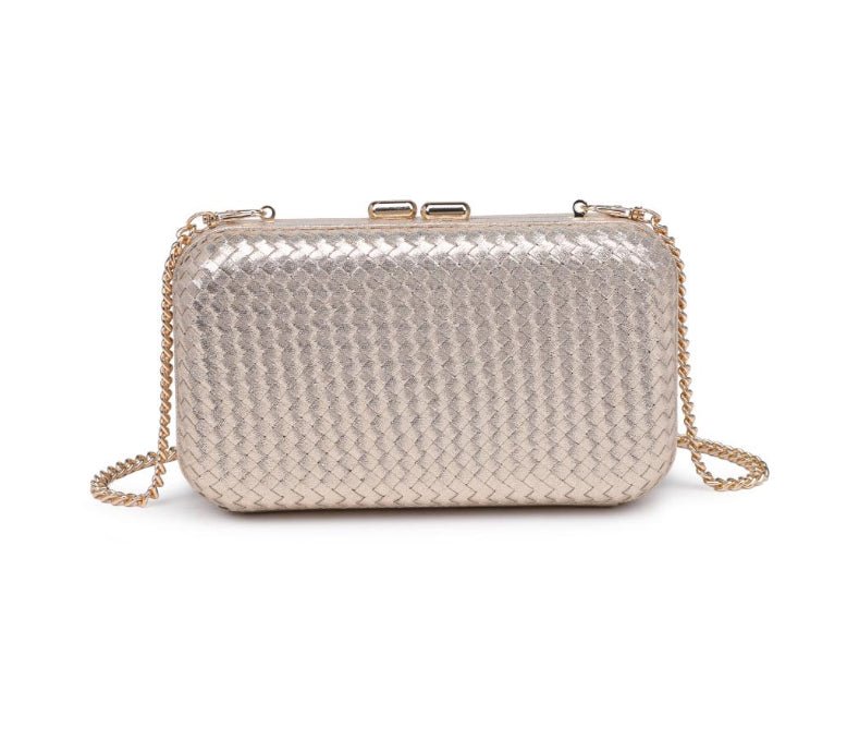 Anna Gold Evening Bag - Fleur-De-Lis Boutique