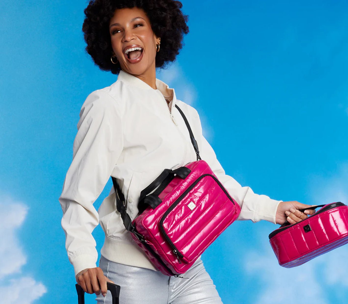 Stowaway in Glossy Fuchsia - Fleur - De - Lis Boutique