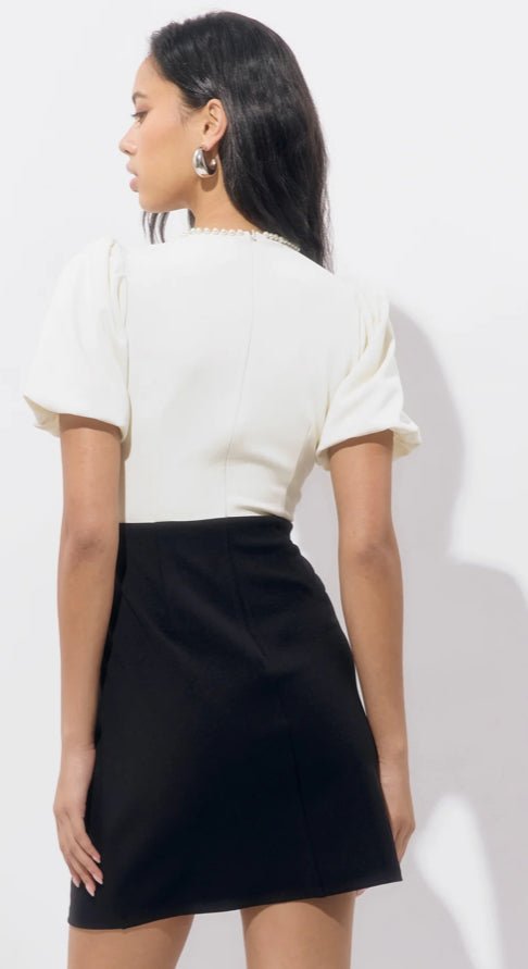 Adelyn Rae Eris Color Blocked Mini Dress - Fleur - De - Lis Boutique