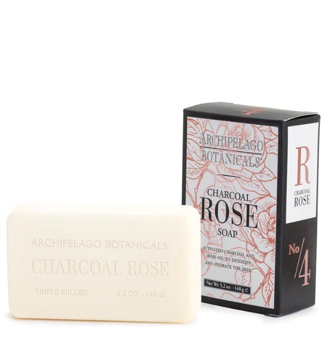 Archipelago Charcoal Rose Bar Soap - Fleur - De - Lis Boutique