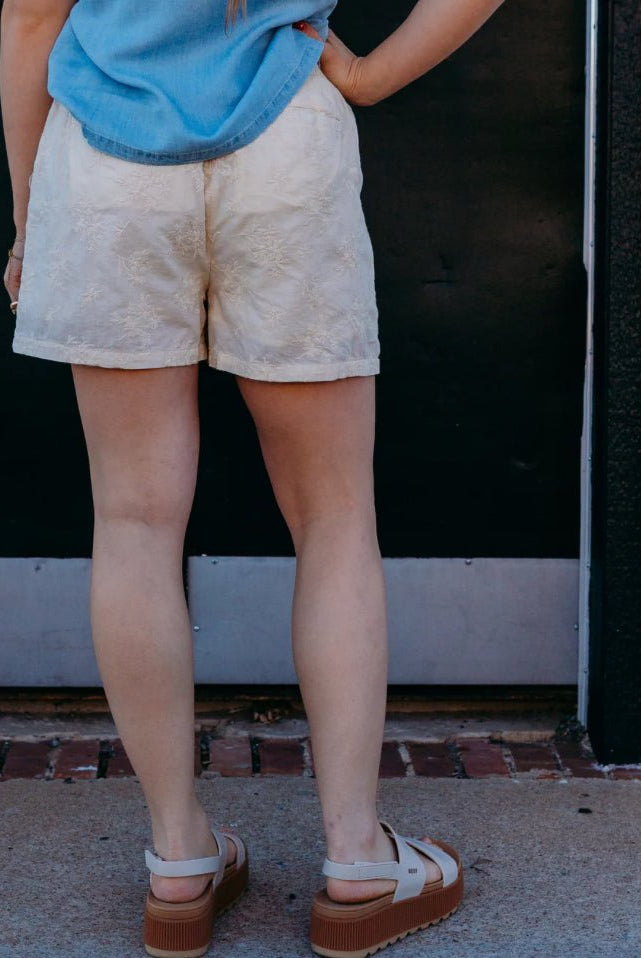 Another Love Audra Shorts Vintage Cream - Fleur - De - Lis Boutique