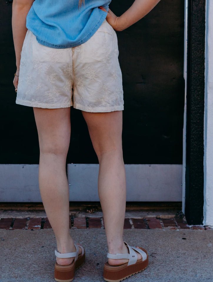 Another Love Audra Shorts Vintage Cream - Fleur - De - Lis Boutique