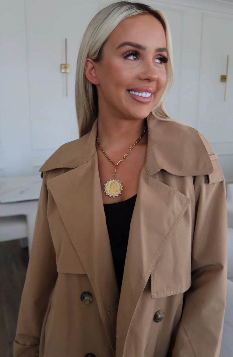 Chansutt Pearls Lariat Coin - Fleur - De - Lis Boutique