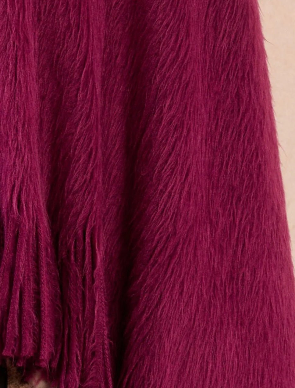 Soft Poncho Dark Purple - Fleur - De - Lis Boutique