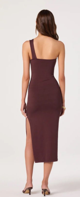 ASTR Ania Dress Brown - Fleur-De-Lis Boutique