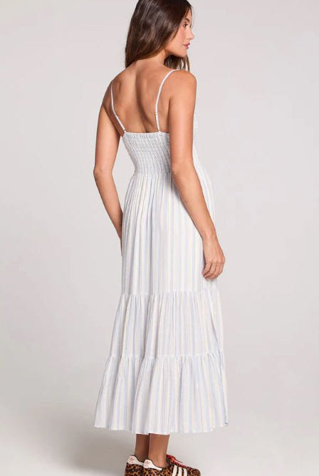 Saltwater Luxe Leon Midi Dress Cloudstone Blue - Fleur - De - Lis Boutique