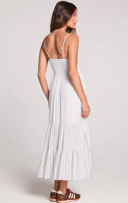 Saltwater Luxe Leon Midi Dress Cloudstone Blue - Fleur - De - Lis Boutique