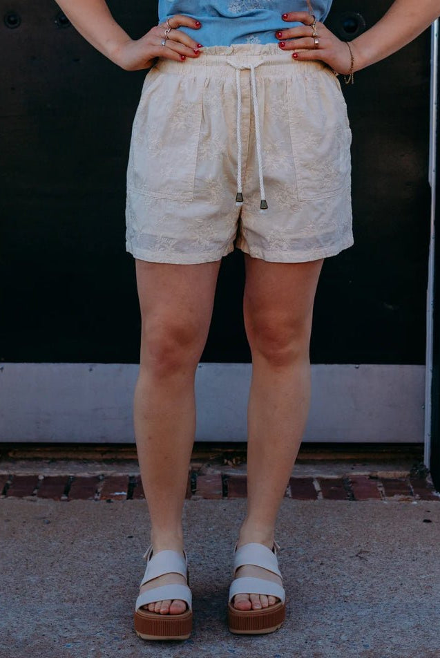 Another Love Audra Shorts Vintage Cream - Fleur - De - Lis Boutique