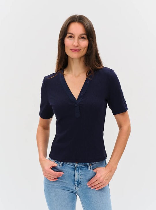 Six Fifty Miko Top Navy - Fleur - De - Lis Boutique