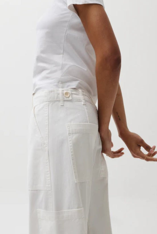 Pistola Sabrina Utility White Pants - Fleur - De - Lis Boutique